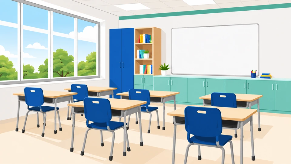 Sala de clases equipada con mobiliario escolar Ugarte