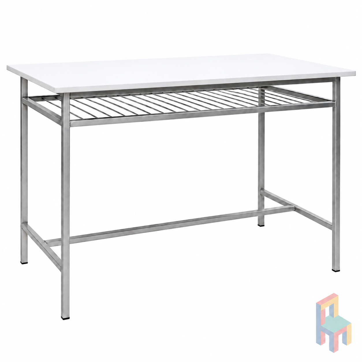 mesa laboratorio con parrilla