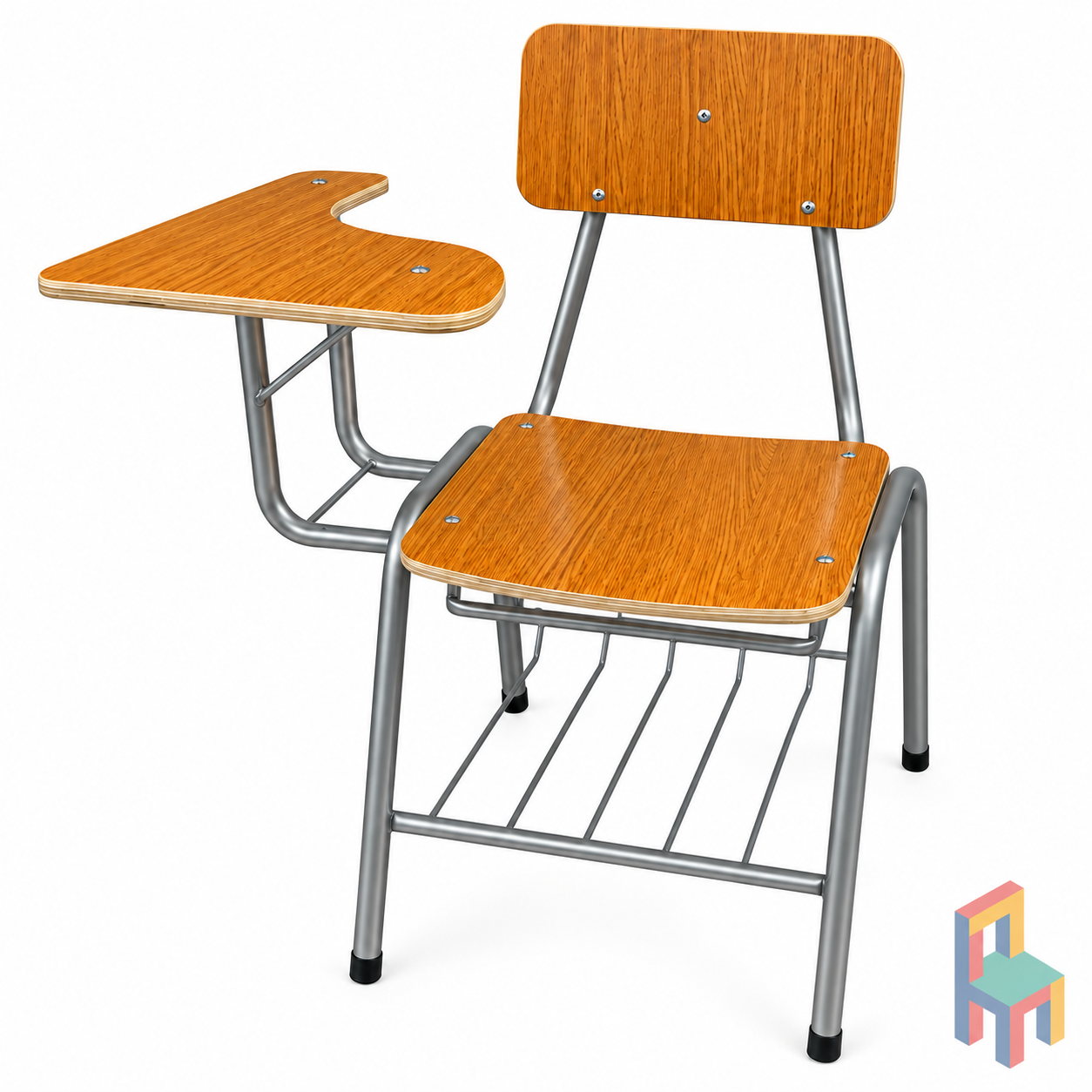 silla universitaria formalita roble