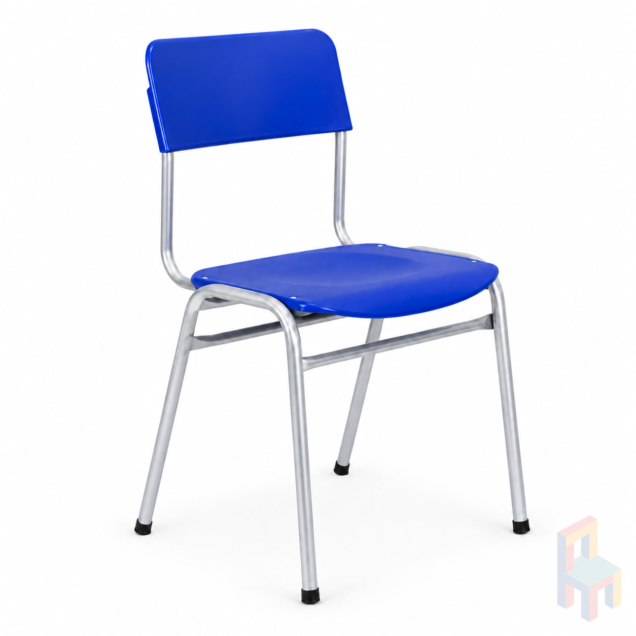 silla polipropileno azul normada